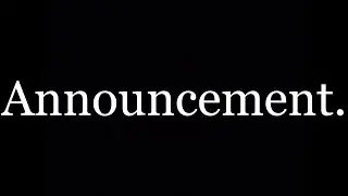 Announcement.