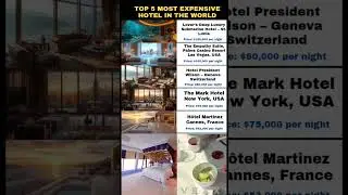 Top 5 Most Expensive Hotels in the World