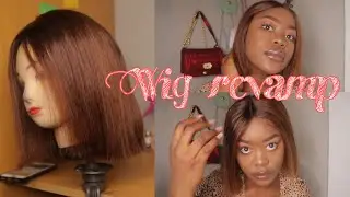 DYE + STRAIGHTEN A WIG WITHOUT A STRAIGHTENER/ HOT COMB/ IRON| SA YOUTUBER
