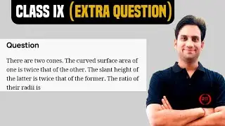 There are two cones. The curved surface area of one cone is twice that of the other. The slant