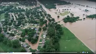 Broken Arrow, Oklahoma. Indian Springs Sports Complex Memorial Day Flood