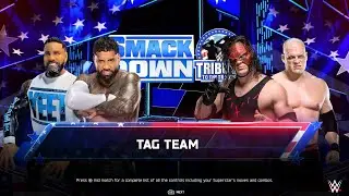 WWE 2K25 &ndash; Elitarny Jey Uso kontra Blue Kane i Red Kane | Mecz drużynowy | WWE