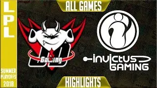 JD Gaming vs Invictus Gaming Highlights ALL GAMES | LPL Summer 2018 Week 1 Day 1 | JDG vs IG