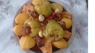 Damlyama + Stuffed peppers. An amazing dinner recipe for a large family. Delicious dinner.