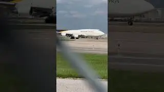 UPS 747-400F takeoff at SDF airport #shorts