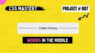 Words in the middle of the horizontal lines (CSS Mastery # 007) | Coder Champ