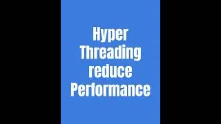 #shorts Negative effect of hyperthreading | Cache thrashing | micro benchmark | cpu cache | intel HT