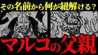 マルコの父の名前から紐解けること。【ワンピース ネタバレ】【ワンピース1165】