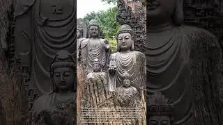 Buddha Carvings in Tree Trunk: Stunning Wood Art
