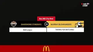 NAB LEAGUE 2019: Wild Card Round  - Dandenong Stingrays v Murray Bushrangers (Full Game)