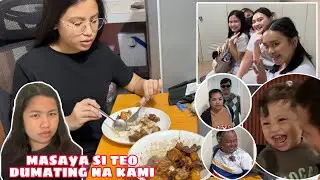 IPINAGLUTO KO SI KIM NG ULAM PORK ADOBO NA MAY SAGING NA SABA | MASAYA SI TEO DUMATING NA KAMI🤗🥰