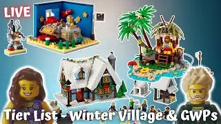 Live - Lego Gift With Purchase 2022 Sets  & Winter Village Collection  - Tier List Stream