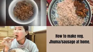 How To Make Veg Jhuma/Sausage At Home ||Complete Recipe ||Food Recipe|| Yangdey’s World