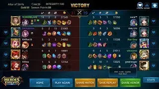 HEROES EVOLVED - FREYA RANKED GAMEPLAY | MVP ITEM BUILD | JEWELS