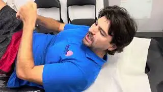 Innaloo Chiropractic Chiropractor Rod Knight demonstrating his Own low back core exercise routine