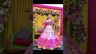 Try this color instead of yellow for haldi function outfit for bride ❤️ #ytshorts  #youtubeshorts