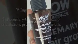 WOW Rosemary Hair Growth Serum @WOWSkinScienceIndia@OfficialSocialcrew #wow #wowskinscience