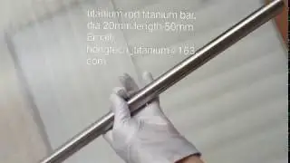 Beautiful ASTM B348 titanium round  rod grade 5 titanium bar dia 20 mm,length 500mm