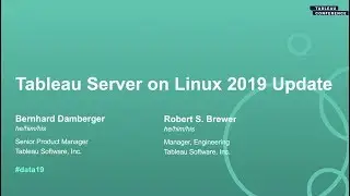 Tableau Server on Linux 2019 Update