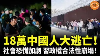 18萬中國人大逃亡！社會恐慌加劇，習近平政權合法性崩塌！