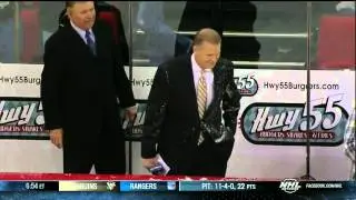 Zac Rinaldo Sprays Brian Engblom During Pregame - November 5th, 2013