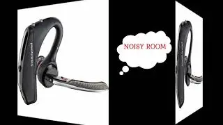 Plantronics Voyager 5200 Microphone Test in quiet and noisy offices rooms /тест микрофона гарнитуры