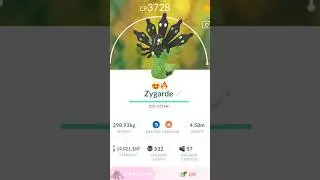 finally! 😍 got ZYGARDE 50% forme in Pokemon GO.