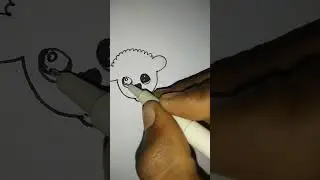 How to make a sheep face drawing 😇😇#shortvideo #shorts #drawing