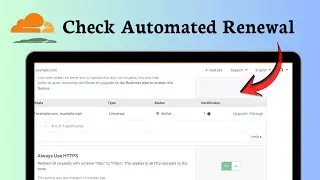 How to install a free SSL certificate for lifetime on Cloudflare