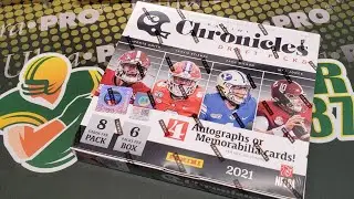 2021 Chronicles Draft Pick Football Hobby Box Opening. 4 Hits per Box