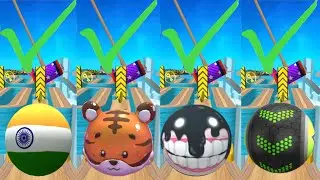 Going balls vs Fly balls: Sky Parkour 🏆 All Max Gameplay 1 ball win challenge race part 58
