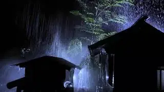 Beat Stress Instantly with Heavy Rain & Echoing Thunder on a Tin Roof at Night