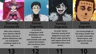 TOP 21 Strongest Black Clover Characters
