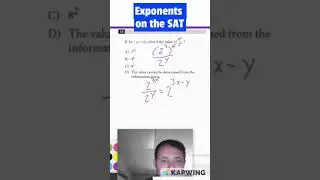 SAT #14 Exponents #sat#maths #exponents