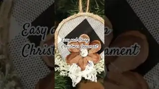 Easy and Cheap Rustic Christmas Ornament DIY | Christmas craft