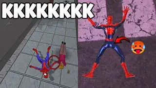 reagindo a 10 minutos do homem aranha caindo de cima dos pr&eacute;dios kkkkkkk