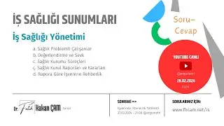 İş Sağlığı ve Hasta Yönetimi - İşverene Rehberlik | Dr Fatih Hakan ÇAM işyeri hekimi