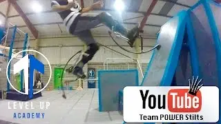 parkour on stilts!!  epic NEW tricks 2017
