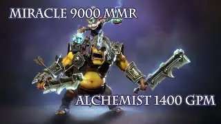 Dota 2 Alchemist 1400 GPM | Miracle &mdash; full game