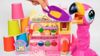 Ultimate Toys Collection - Gotta Go Flamingo Ice Cream Shop 🍦🦩 아이스크림 놀이 언박싱 | Satisfying Unboxing