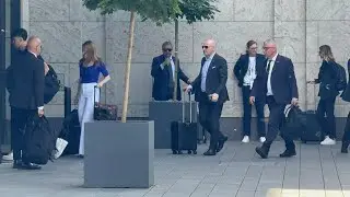 L&rsquo;Inter a Monaco: Katherine Ralph e Beppe Marotta con il gruppo
