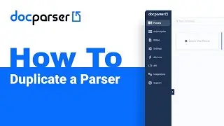 Docparser Academy: How to Duplicate a Parser