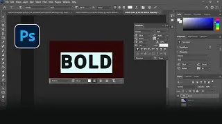 How to Bold Text in Photoshop