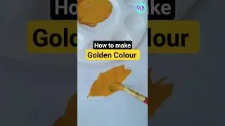 How to make Golden Colour 🔥#shorts #art #trending #diy