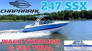 2022 CHAPARRAL BOATS 247 SSX | DETAILED WALK THROUGH & WATER TEST WITH JIMS MARINE | GALENA MD