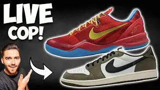 LIVE COP JORDAN 1 OLIVES & KOBE 8 YEAR OF THE HORSE! BOTH PAIRS ARE LIMITED!