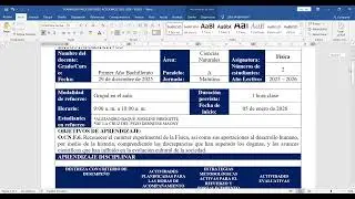 PLANIFICACI&Oacute;N DE REFUERZO ACAD&Eacute;MICO 2025-2026