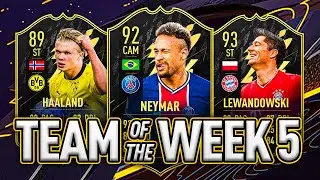 INFORM NEYMAR, HAALAND & LEWANDOWSKI?! 🔥 TOTW #5 PREDICTIONS! - FIFA 22 Ultimate Team
