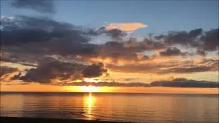 Sunset at Cleveleys, over the Irish Sea