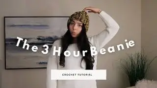 3 Hour Beanie Crochet Tutorial (w/ easy short rows!) | The Game Day Beanie